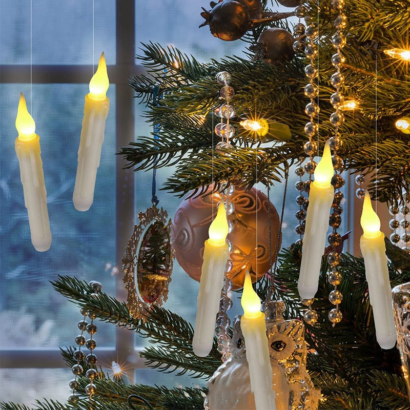 Enchanting LED Wand Candles with Remote Control Wand - Pack of 12