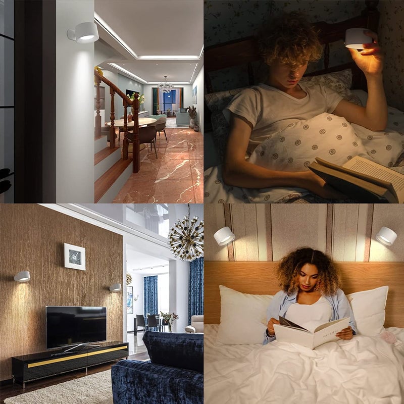 Rechargeable Bedside Lamp - Modern, Touch-Activated, Wireless Ambiance Light